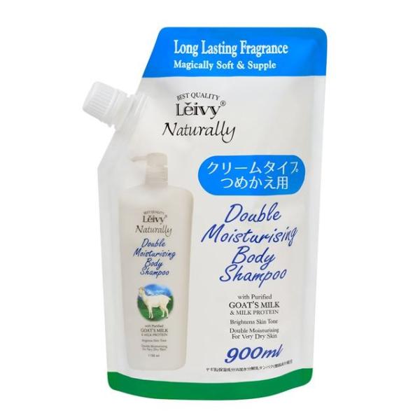 Leivy Body Shampoo Goat Milk Powdery Gentle Fragrance (1150mL / Refill 900mL)