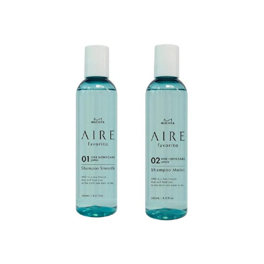 Mucota Aire Favorito (01 Shampoo S / 2 Shampoo EG) 240ml / 1000ml / Hard Case + Pump