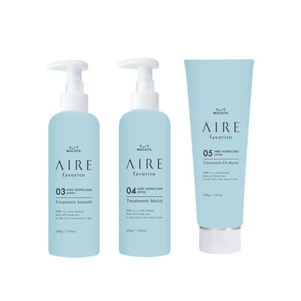 Mucota Aire Favorito (03 Treatment S / 04 Treatment EG / 05 Treatment WT) 200g / 1000g / Hard case + pump