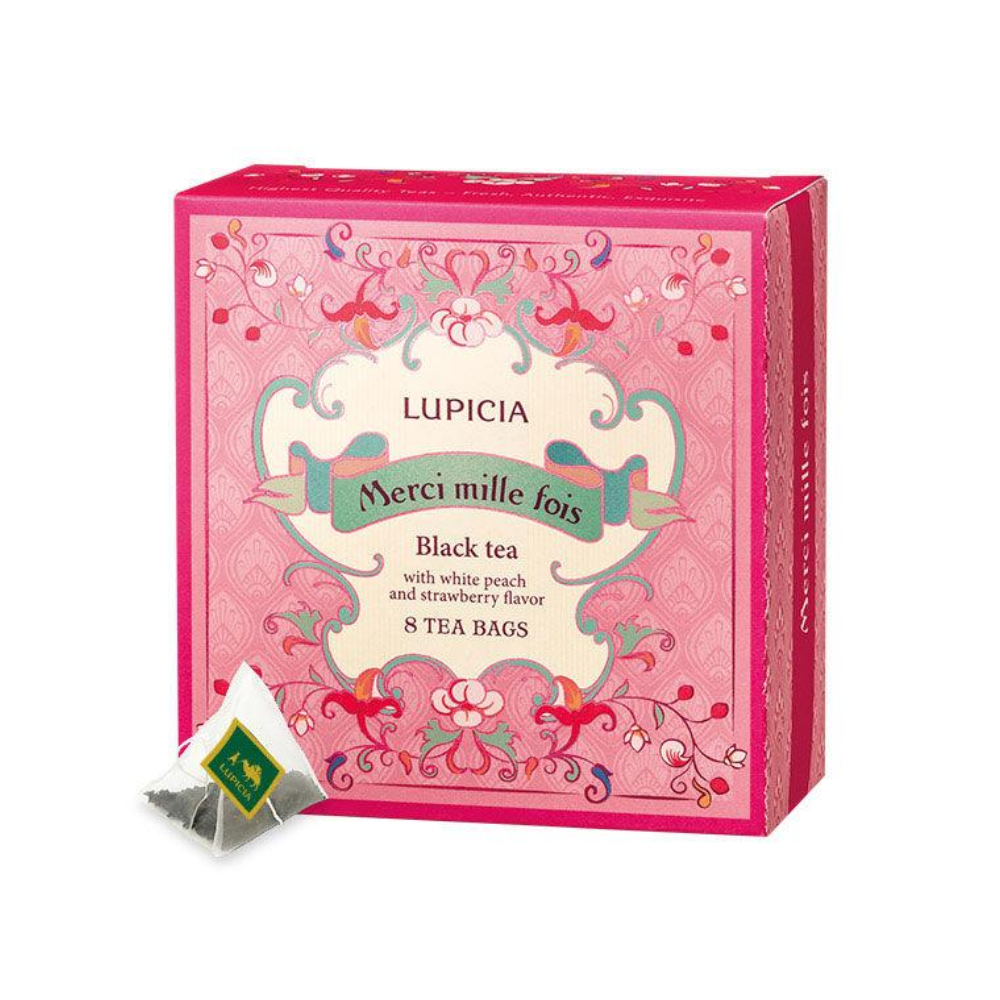 Lupicia Merci Millefois Black Tea Bags, Limited Design Box 1 Box (8 bags)