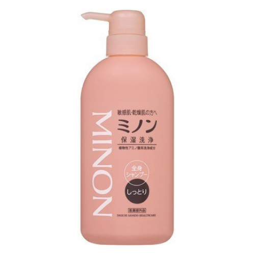 ［In stock］ Minon Whole Body Shampoo Moist Type 450ml  Body Wash