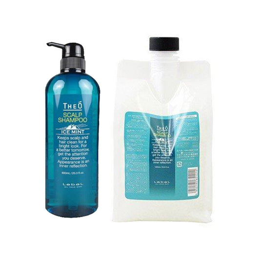 ［In stock］ Lebel THEO SCALP SHAMPOO ICE MINT 600ml / SCALP TREATMENT ICE MINT 600ml