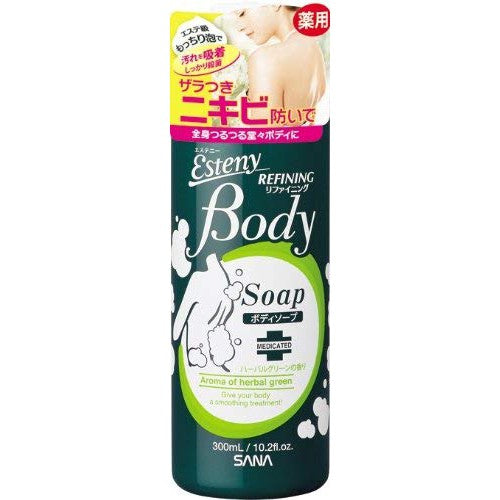 ［In stock］ Sana Esteny Medicated Body Soap AC Refining 300mL