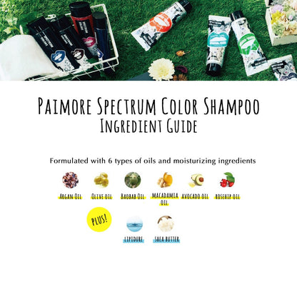 ［In stock］ Paimore SPECTRUM COLORS COLOR Toning SHAMPOO 200ml / ASH /PINK/ BROWN/ VIOLET/ PLATINUM /