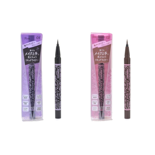 [Japan] CANMAKE Long-Lasting Eyeliner 01 Black 02 Chocolate Brown 04 Black Brown