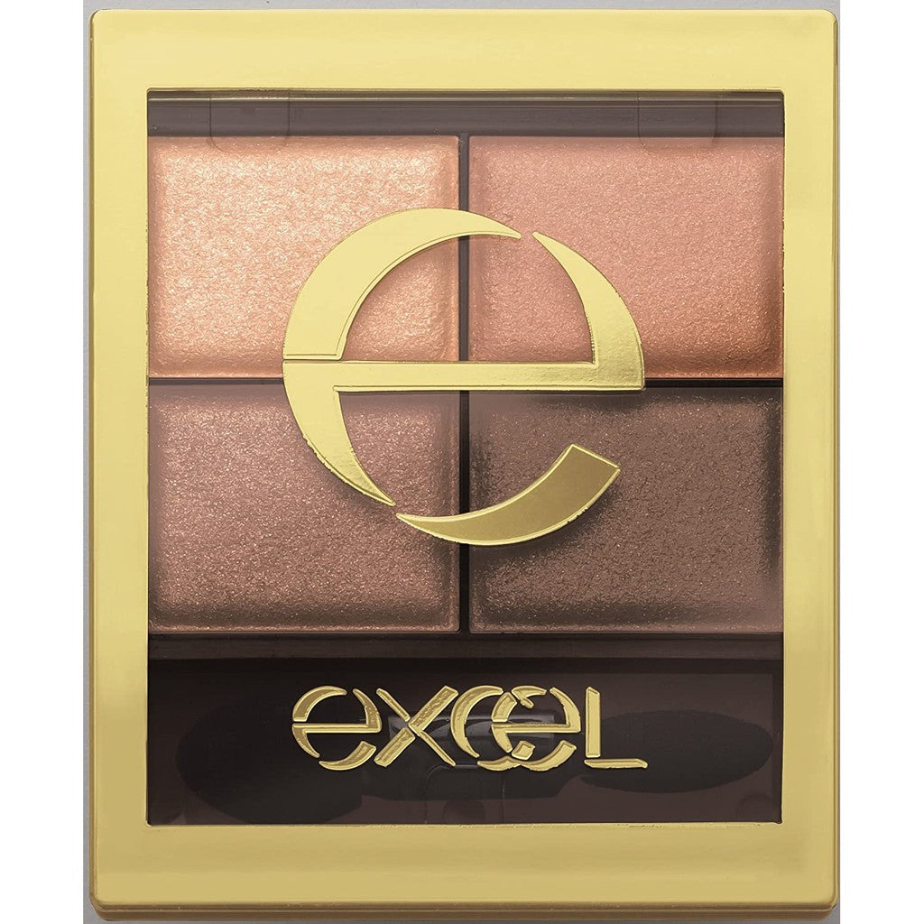 [Japan] excel eyeshadow quad eyeshadow nude deep eyeshadow sr light綻時裳四色眼采 CS excel 蜜粉 excel sr03