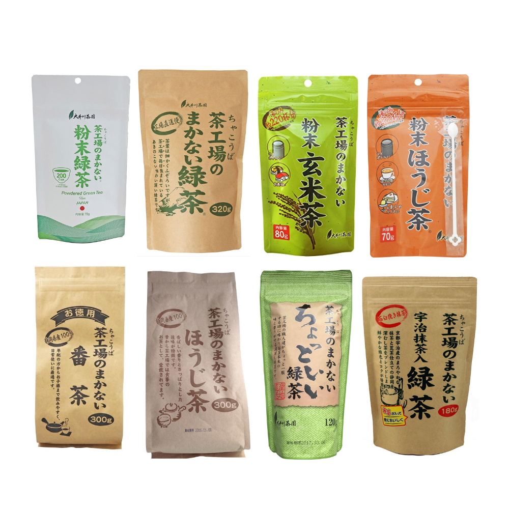 Japan Oigawa Tea Garden Tea factory makari Green tea/Bancha/Hojicha/Genmaicha JB