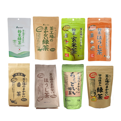 Japan Oigawa Tea Garden Tea factory makari Green tea/Bancha/Hojicha/Genmaicha JB