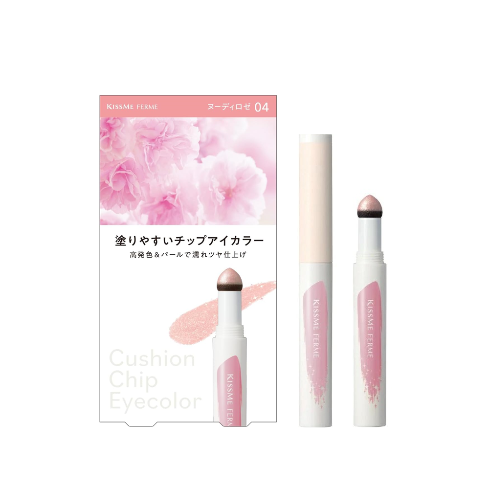 Isehan Kissme Ferme Cushion Chip Eyecolor - 04 Nudy Rose (0.8g)