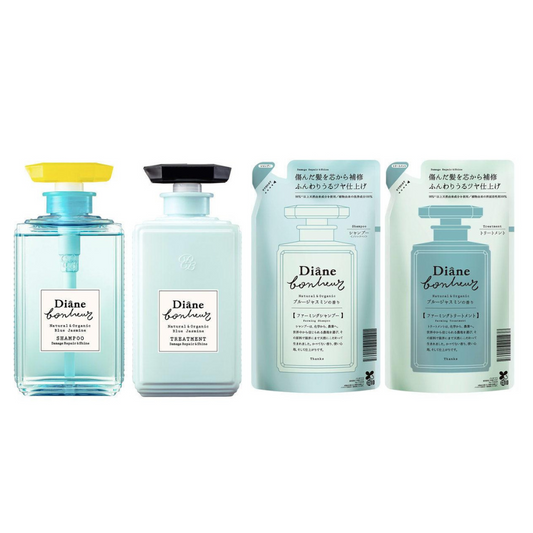 [Japan] Diane Desiree bonheur shampoo conditioner Repair Damage & Shine Blue Jasmine Shampoo & Conditioner