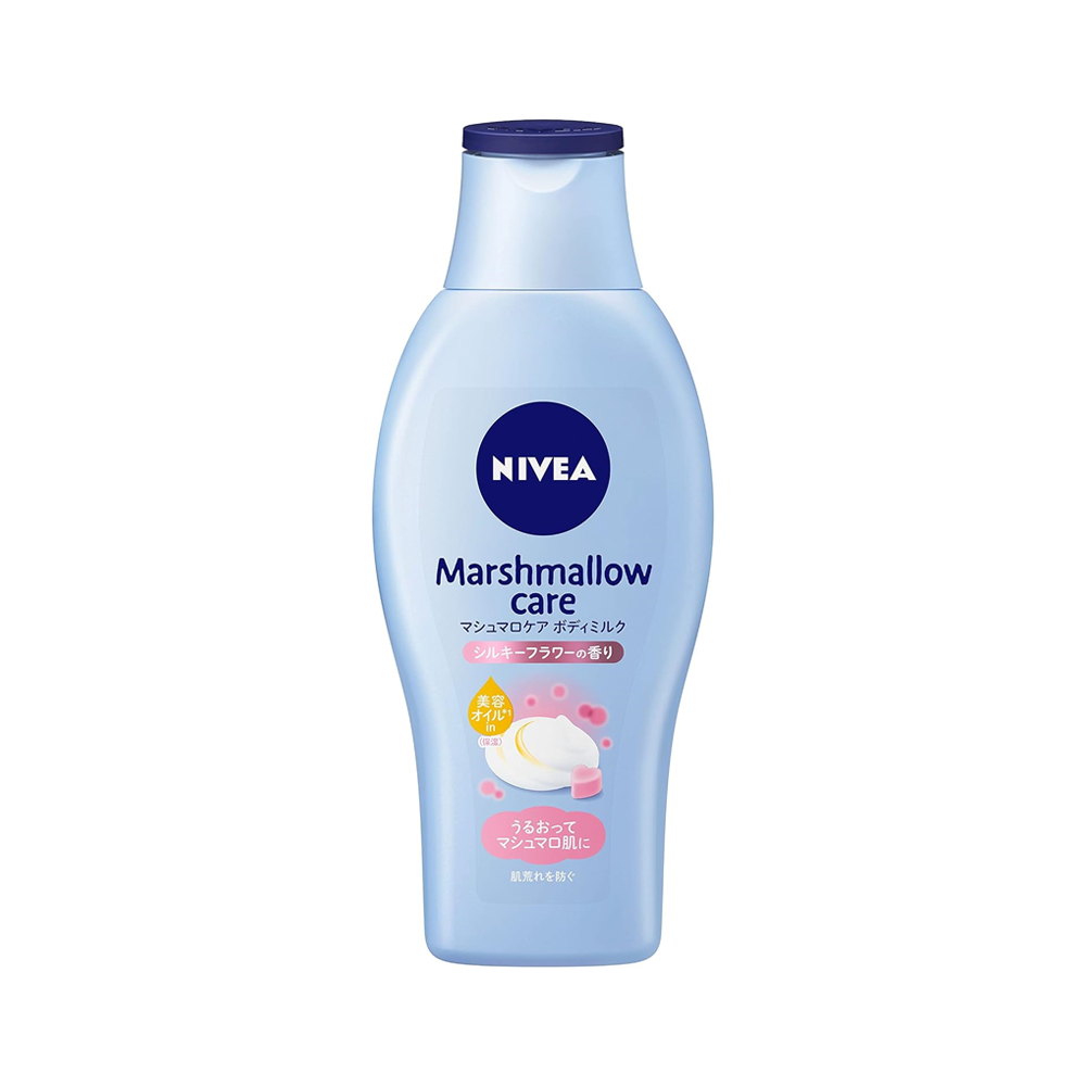 [Japan] NIVEA marshmallow care body lotion, silk and flowers, refreshing citrus scent 200ml Kao