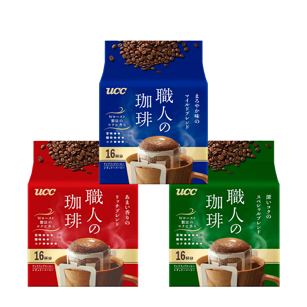 UCC UESHIMA COFFEE Artisan Coffee One Drip Coffee 16 cups / 40 cups / 36 cups (Rich Blend / Mild Blend / Special Blend)