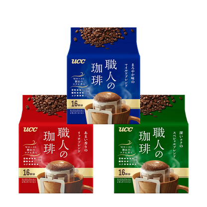 UCC UESHIMA COFFEE Artisan Coffee One Drip Coffee 16 cups / 40 cups / 36 cups (Rich Blend / Mild Blend / Special Blend)