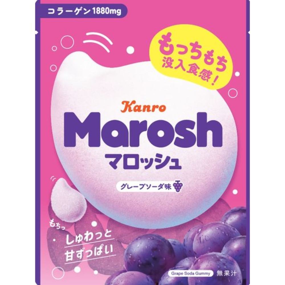 KANRO Marosh (Grape Soda flavor / Yogurt Soda flavor) 50g