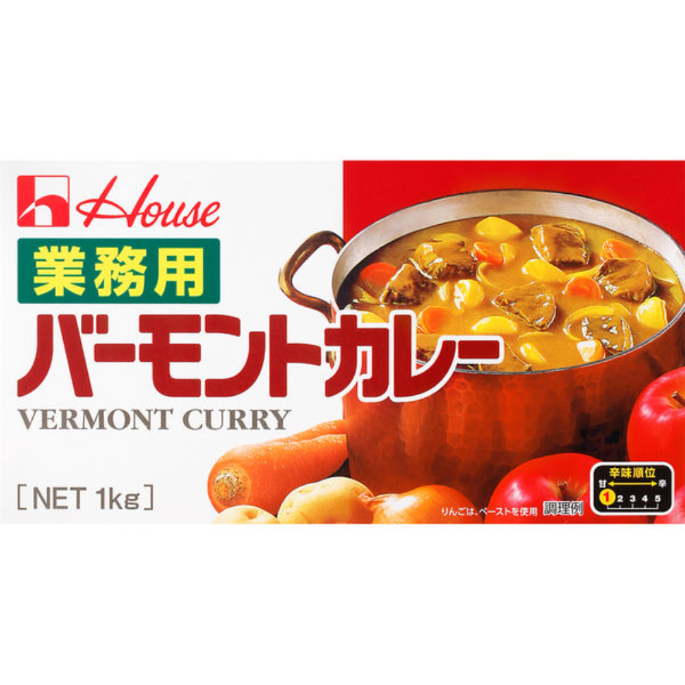 House Vermont Curry Roux - Mild / Medium / Hot (230g / 1kg)