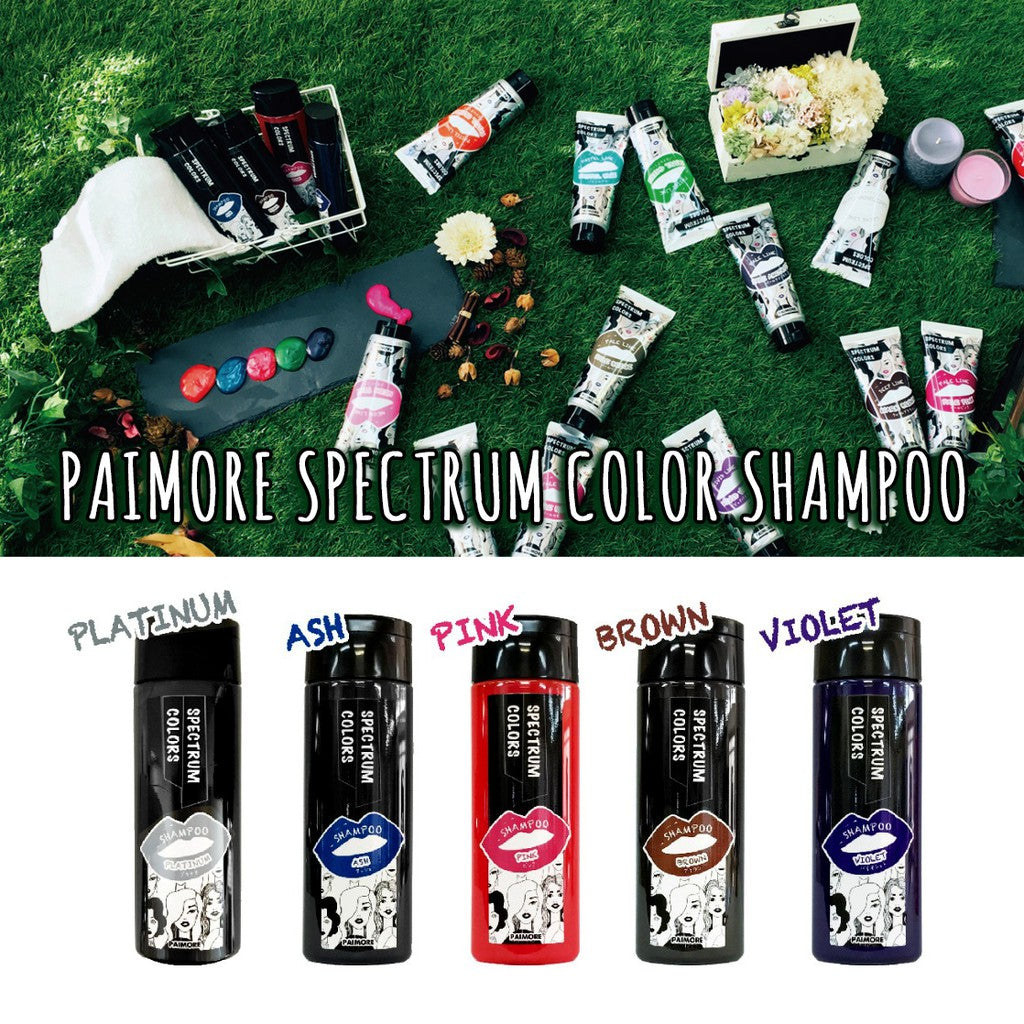 ［In stock］ Paimore SPECTRUM COLORS COLOR Toning SHAMPOO 200ml / ASH /PINK/ BROWN/ VIOLET/ PLATINUM /