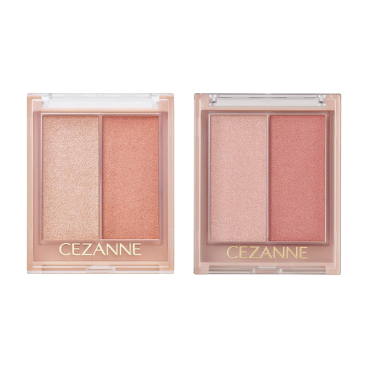 [Japan] CEZANNE Dual Color Blush 01 Apricot Powder