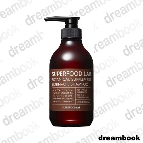 ［In stock］ SUPERFOOD LAB Neroli & Jasmine Fragrance Biotin + Oil Shampoo 480ml / Biotin + Oil Treatment 480ml