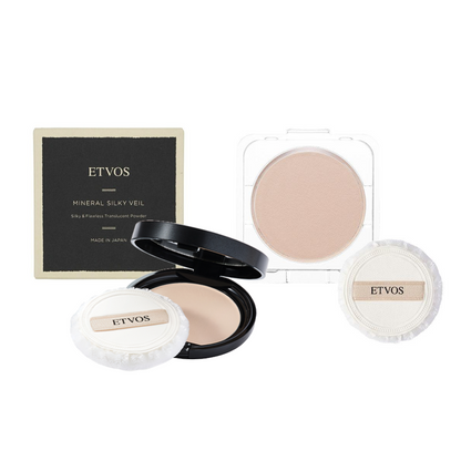 [Japan] ETVOS Light Veil Mineral Powder Foundation Mineral Sunscreen Powder Mineral Powder Foundation Sensitive Skin SPF20 PA++