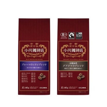 Ogawa Coffee Shop Coffee Beans (Blue Mountain Blend / Organic Coffee Guatemala Blend) 140g