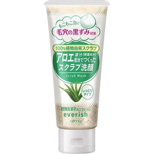 [Japan] utena everish aloe scrub cleanser 135g