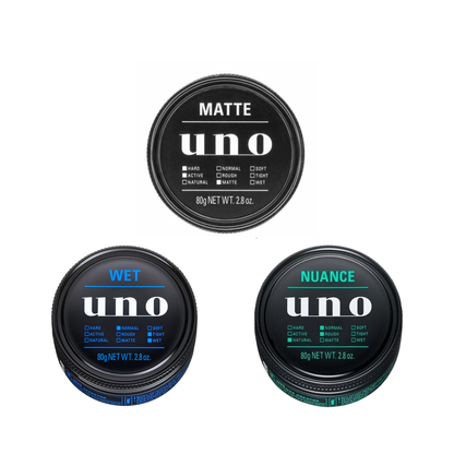 Shiseido Uno Hair Styling Wax - Matte Effector / Wet Effector / Nuance (80g)