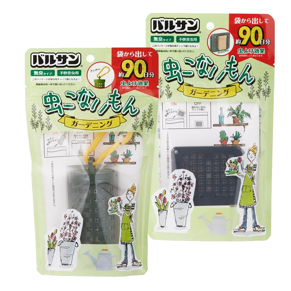 ［In stock］ Lec Varsan Mushikonaimon Gardening Insect Repellent for 270 Days - Clip Type / Hook Type (1pc)