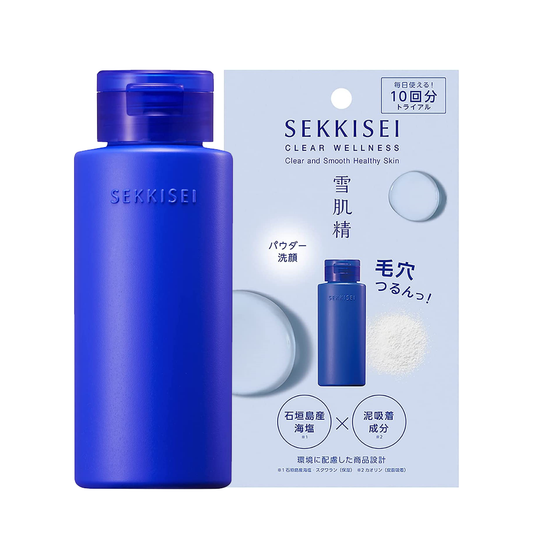 [Japan] SEKKISEI KOSE KOSE Cleansing Powder Pure Health Ishigakijima Sea Salt Cleansing Powder D・T Type * Facial Cleanser Facial Soap