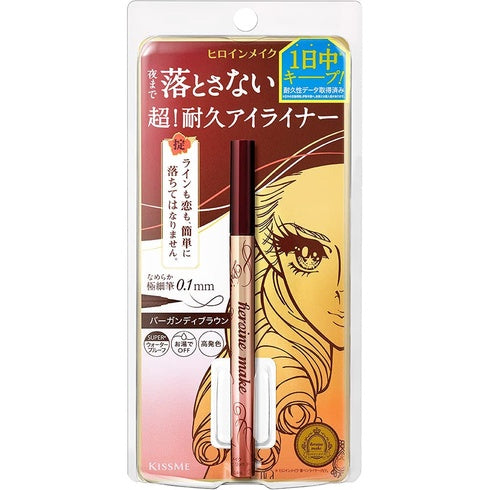 [Japan] KISSME Liquid Eyeliner KISSME Flower Beauty Waterproof, Sweatproof and Smudgeproof Eyeliner Ultra Fine Eyeliner Long Lasting Three Colors Available