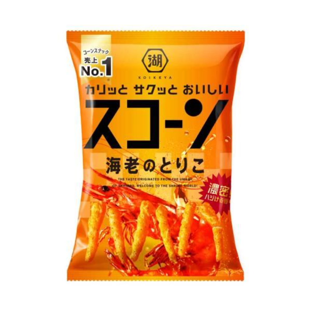 Koikeya Sucorn Corn Snacks - Barbecue / Quattro Cheese / Shrimp Rice Powder / Grilled Corn / Pizza (1 bag)