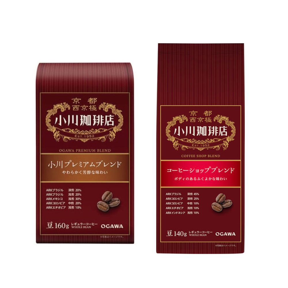 Ogawa Coffee Shop 1 bag - Coffee Shop Blend 140g / Ogawa Premium Blend 160g