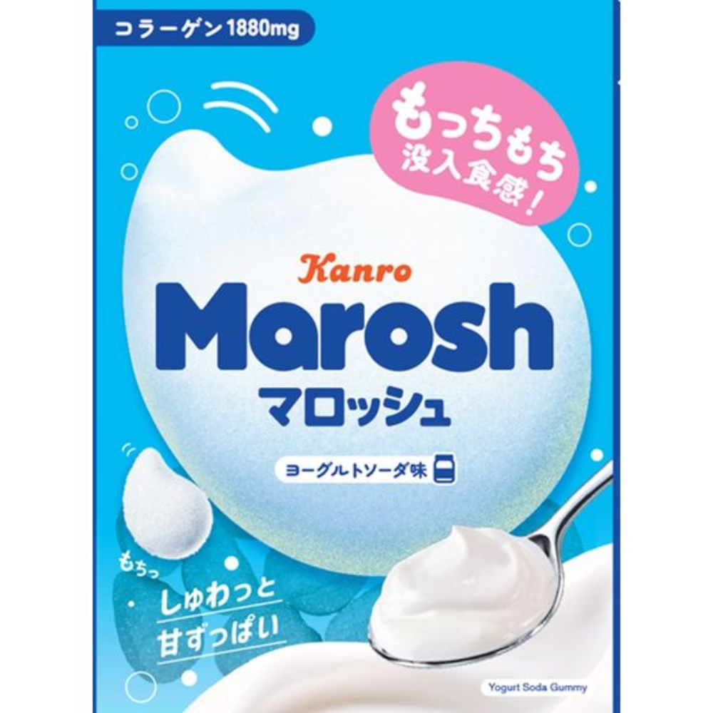 KANRO Marosh (Grape Soda flavor / Yogurt Soda flavor) 50g