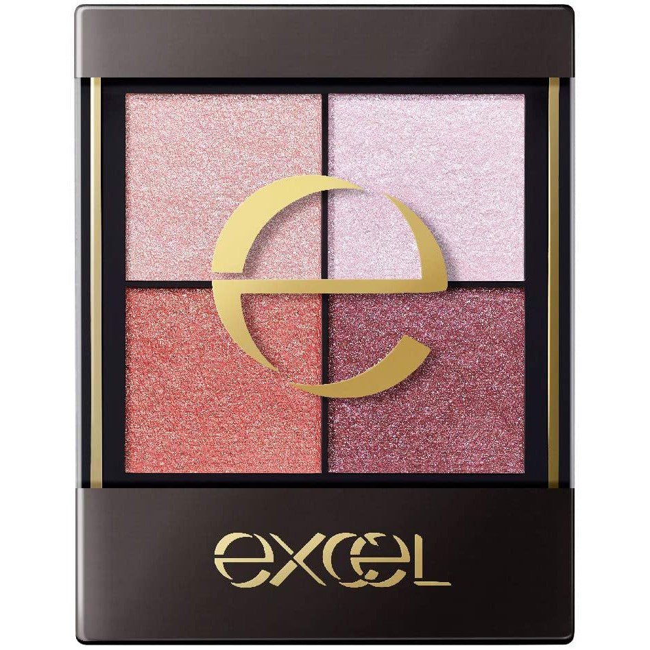 [Japan] excel eyeshadow quad eyeshadow nude deep eyeshadow sr light綻時裳四色眼采 CS excel 蜜粉 excel sr03