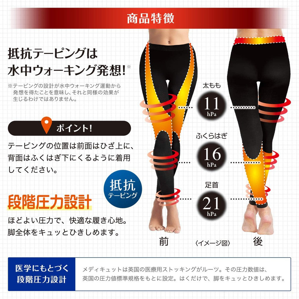 ［In stock］ Dr Scholl Medi Qtto Fitness Up Compression Tights Made in Japan