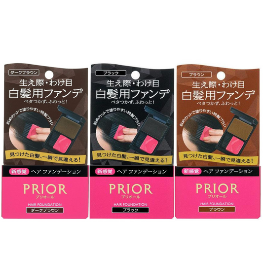 [Japan] Shiseido PRIOR Hair Makeup Foundation Hairline Foundation Natural Coffee Black 3.6g