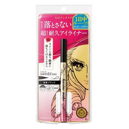 [Japan] KISSME Liquid Eyeliner KISSME Flower Beauty Waterproof, Sweatproof and Smudgeproof Eyeliner Ultra Fine Eyeliner Long Lasting Three Colors Available