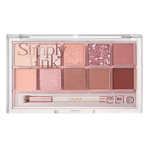 [Japan] CLIO PRO EYE CREAM Eyeshadow Palette #1 Simple Pink Matte, Pearlescent, Shimmer DOOWON Korea Cosmetics