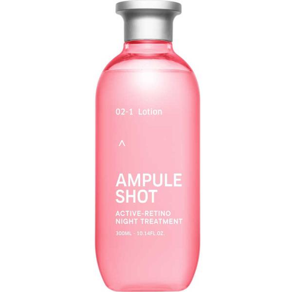 BOTTLEWORKS Ampoule Shot (Moisturizing Skin Treatment / Active Retino Night Treatment) Lotion 300ml