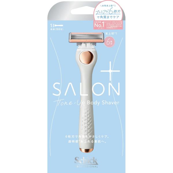 Schick Salon Plus Tone Up Body Shaver - Holder with Blades / Replacement Blades 1 Box (3 Pieces)