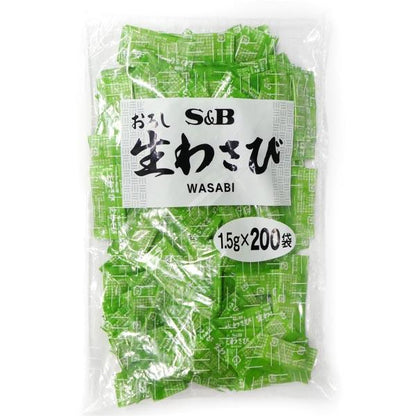 S.B. Foods Grated Fresh Wasabi in Sachets 1.5g x 200 Sachets