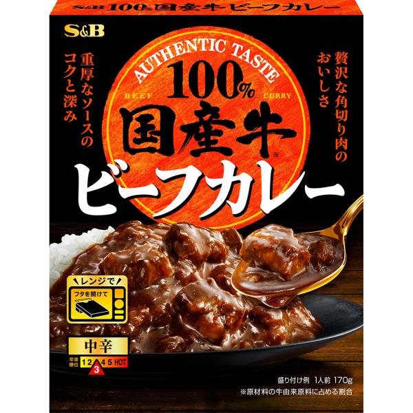 S.B. Foods 100% Japanese Beef Curry, Medium Hot 1 pc (Keema Curry / Beef Curry)