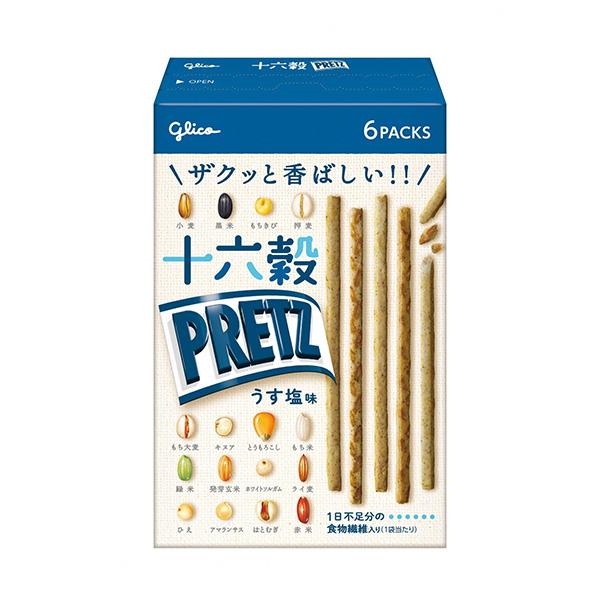 GLICO Sixteen Grain Pretz (Light Salte Flavor / Toasted Seaweed Flavor) 60g