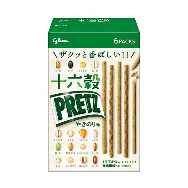 GLICO Sixteen Grain Pretz (Light Salte Flavor / Toasted Seaweed Flavor) 60g