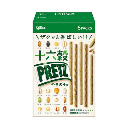 GLICO Sixteen Grain Pretz (Light Salte Flavor / Toasted Seaweed Flavor) 60g