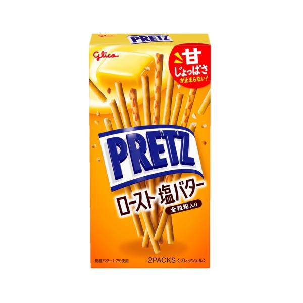 Ezaki Glico Pretz Roasted Salted Butter 1 Box / 57g