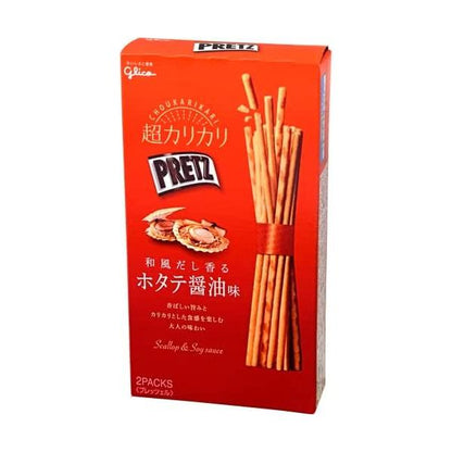 GLICO Super Crunchy Pritz (Herb Chicken / Japanese-Style Scallop Soy Sauce) 55g
