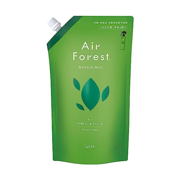 S.T. Air Forest Mist Deodorizing Air Freshener for Fabrics, Forest Green Fragrance (Body 270mL / Refill 540mL)