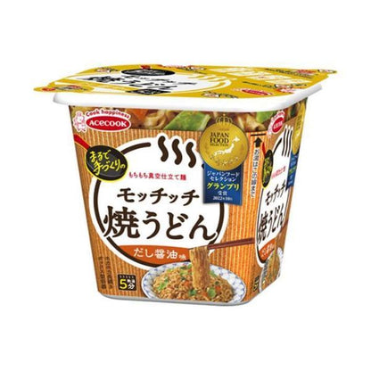 Ace Cook Yaki Udon Noodle "Mocchi" Dashi Soy Sauce Flavor 1 Piece/97g