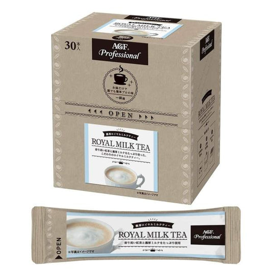 Ajinomoto AGF Professional Thick Royal Milk Tea - Instant Sticks for 1 Cup - 30 Sticks