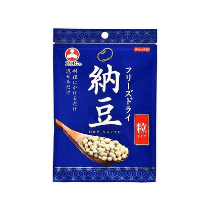 Asahimatsu Shokuhin Freeze dried natto with zipper (Ground 25g / Grain 30g)